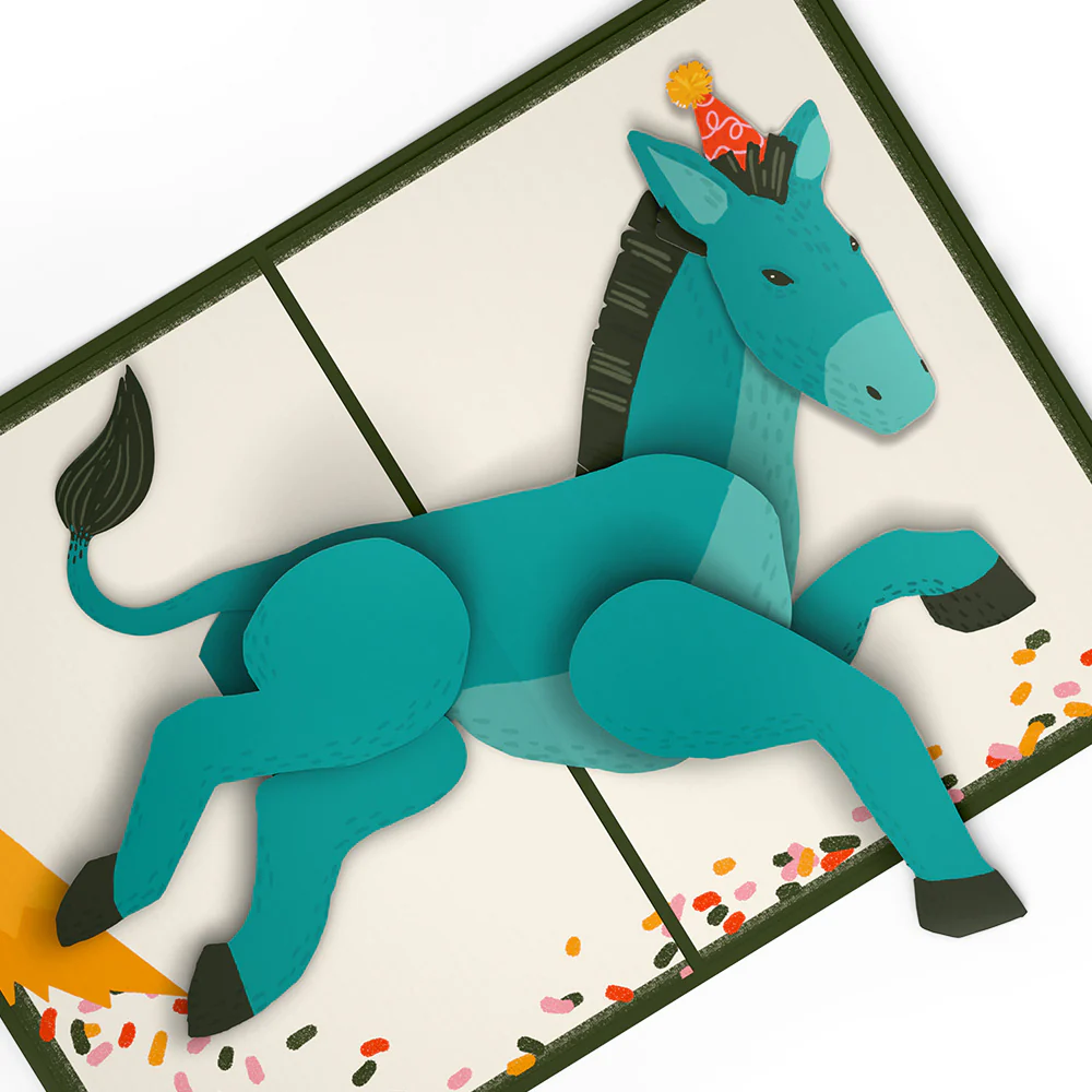 Kick Ass Birthday Pop-Up Card and 95th Kick It Up Sentiment Set - Image 3