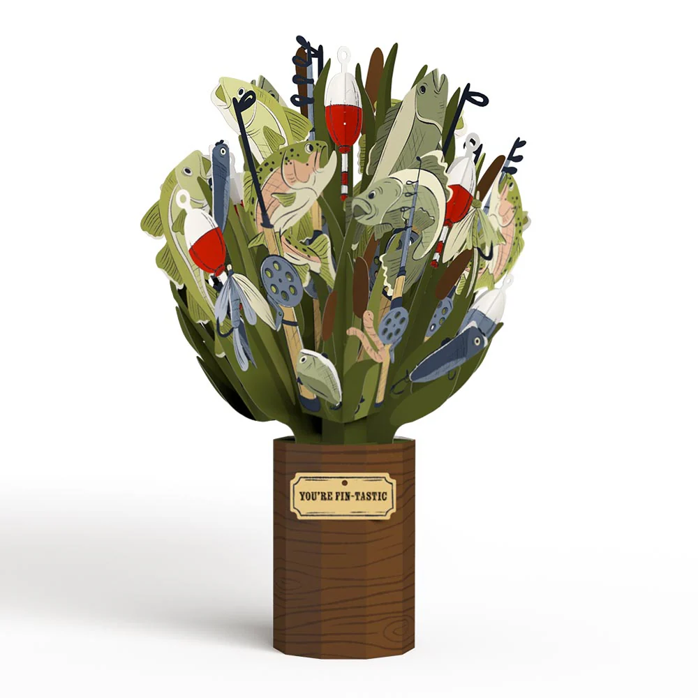 Kick-Bass Dad Father's Day Pop-Up Card & Bouquet Bundle - Image 5