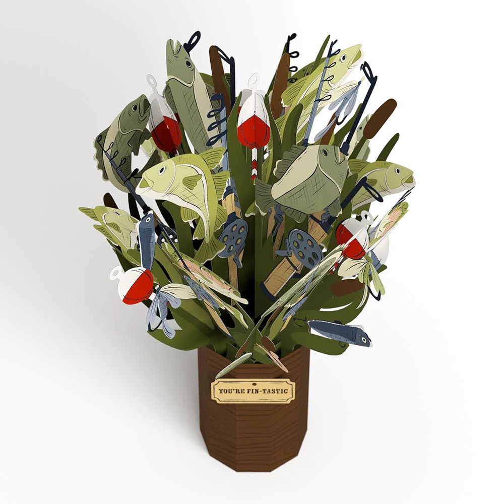 Kick-Bass Dad Father's Day Pop-Up Card & Bouquet Bundle - Image 7