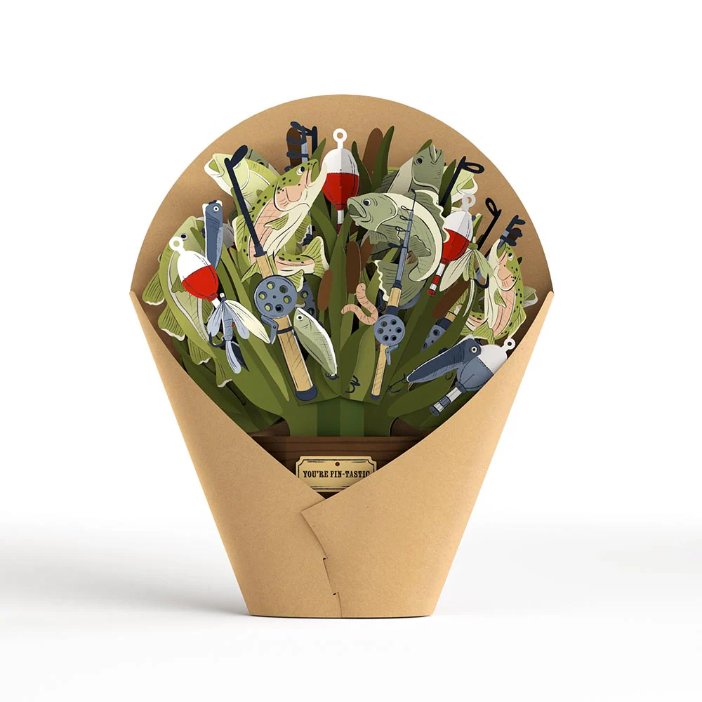 Kick-Bass Dad Father's Day Pop-Up Card & Bouquet Bundle - Image 8