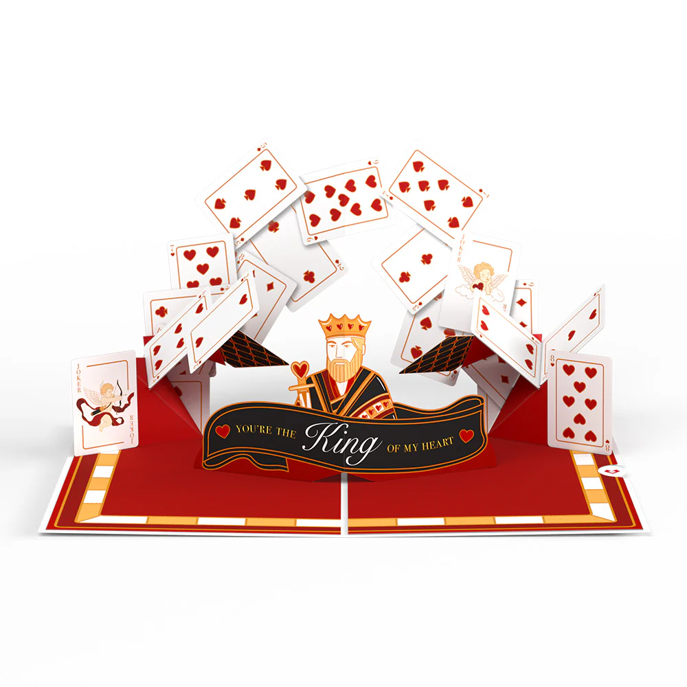King of My Heart Pop-Up Card - Image 3