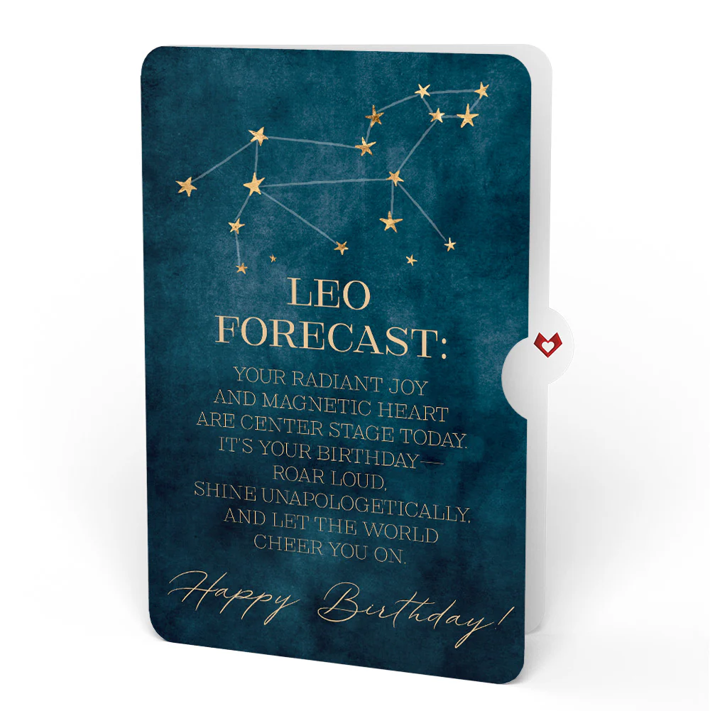 Leo Zodiac Birthday Pop-Up Card and Sentiment Set - Image 4