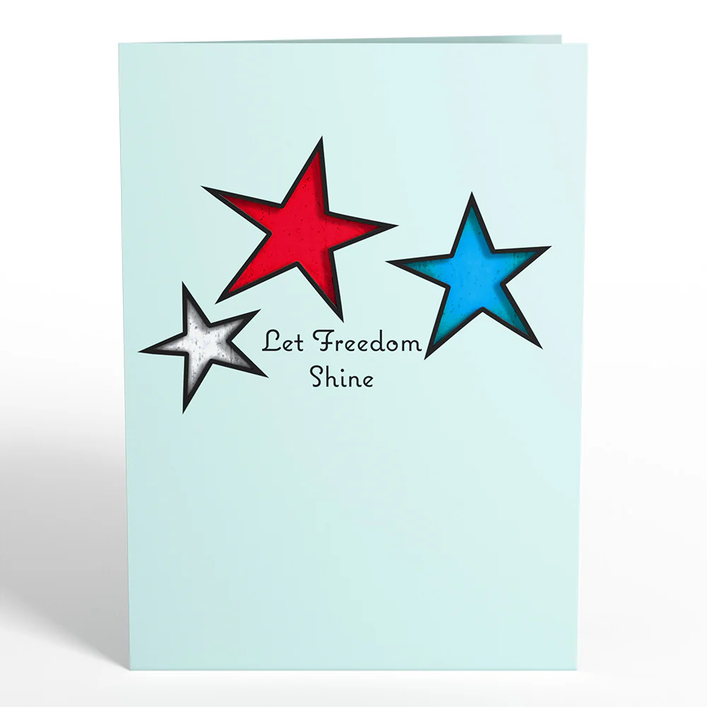 Let Freedom Shine Suncatcher Card - Image 5