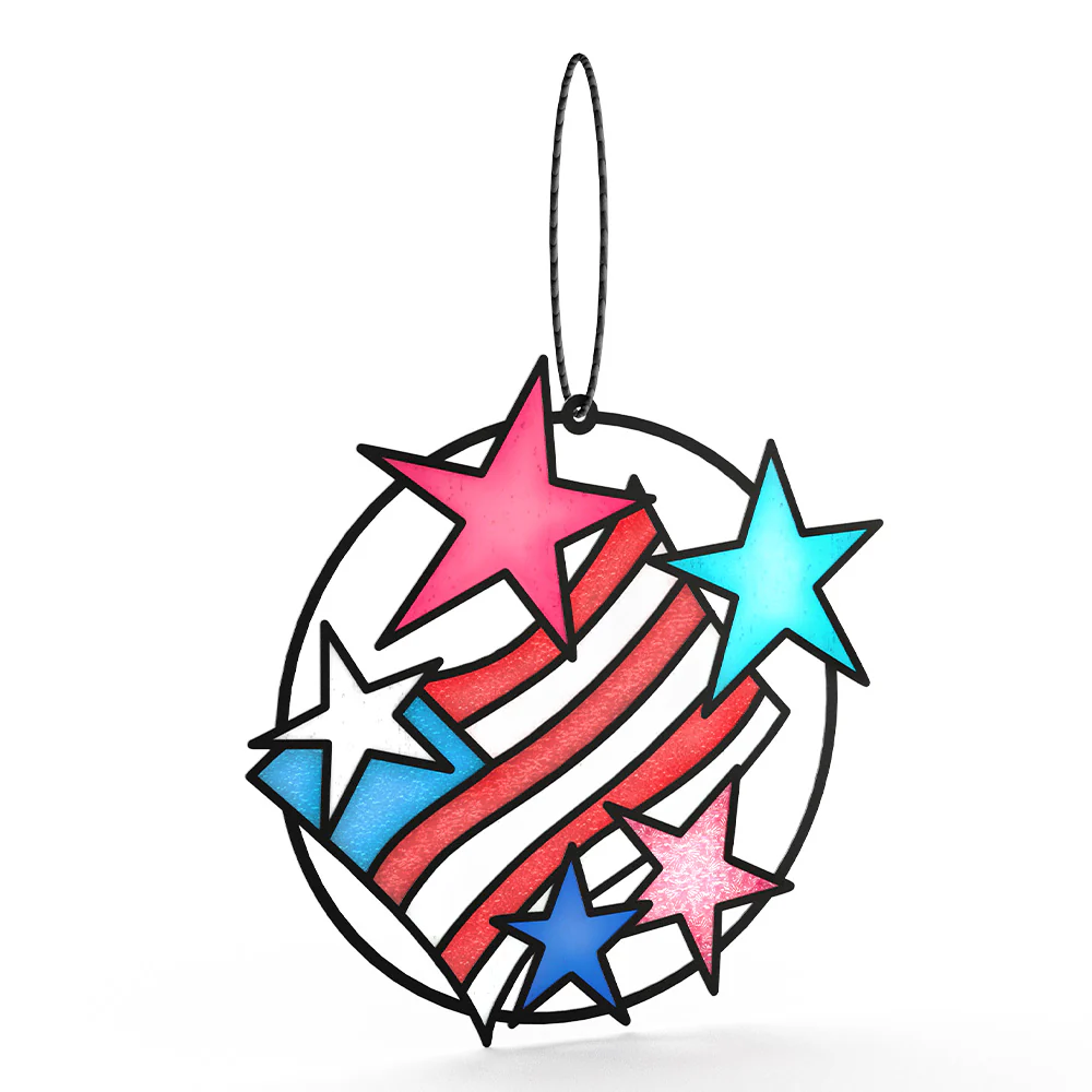 Let Freedom Shine Thank You Suncatcher Card and Sentiment Set - Image 3
