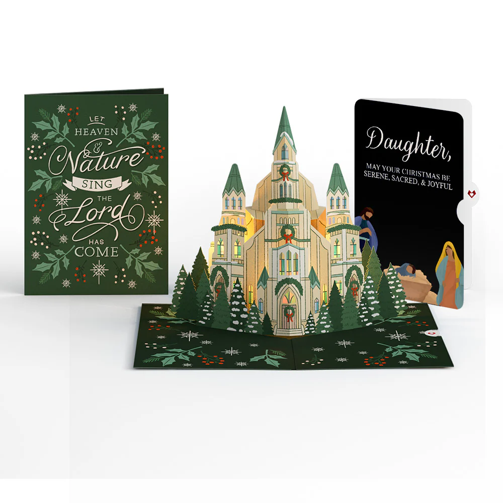 Let Heaven & Nature Sing Christmas Music and Lights Pop-Up Card and Sentiment Set for Daughter