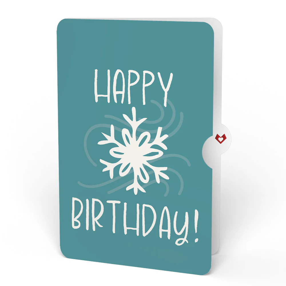 Let It Snow Snowflakes Birthday Suncatcher Card and Sentiment Set - Image 4