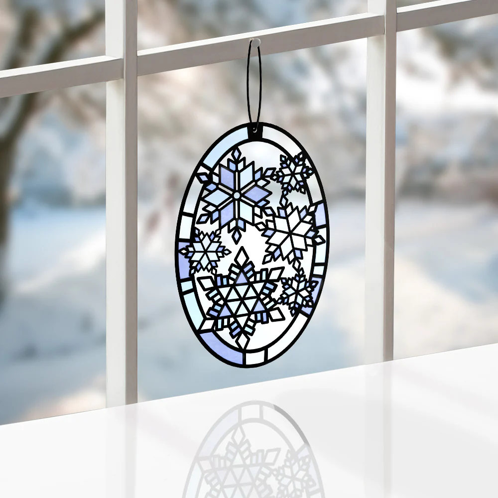 Let It Snow Suncatcher Card & Pop-Up Bouquet Bundle - Image 3