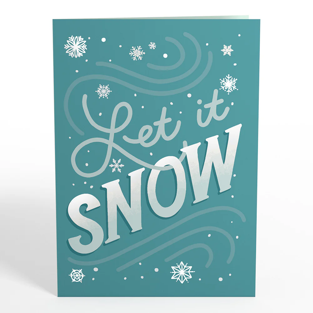 Let It Snow Winter Bunny Pop-Up Card - Image 4