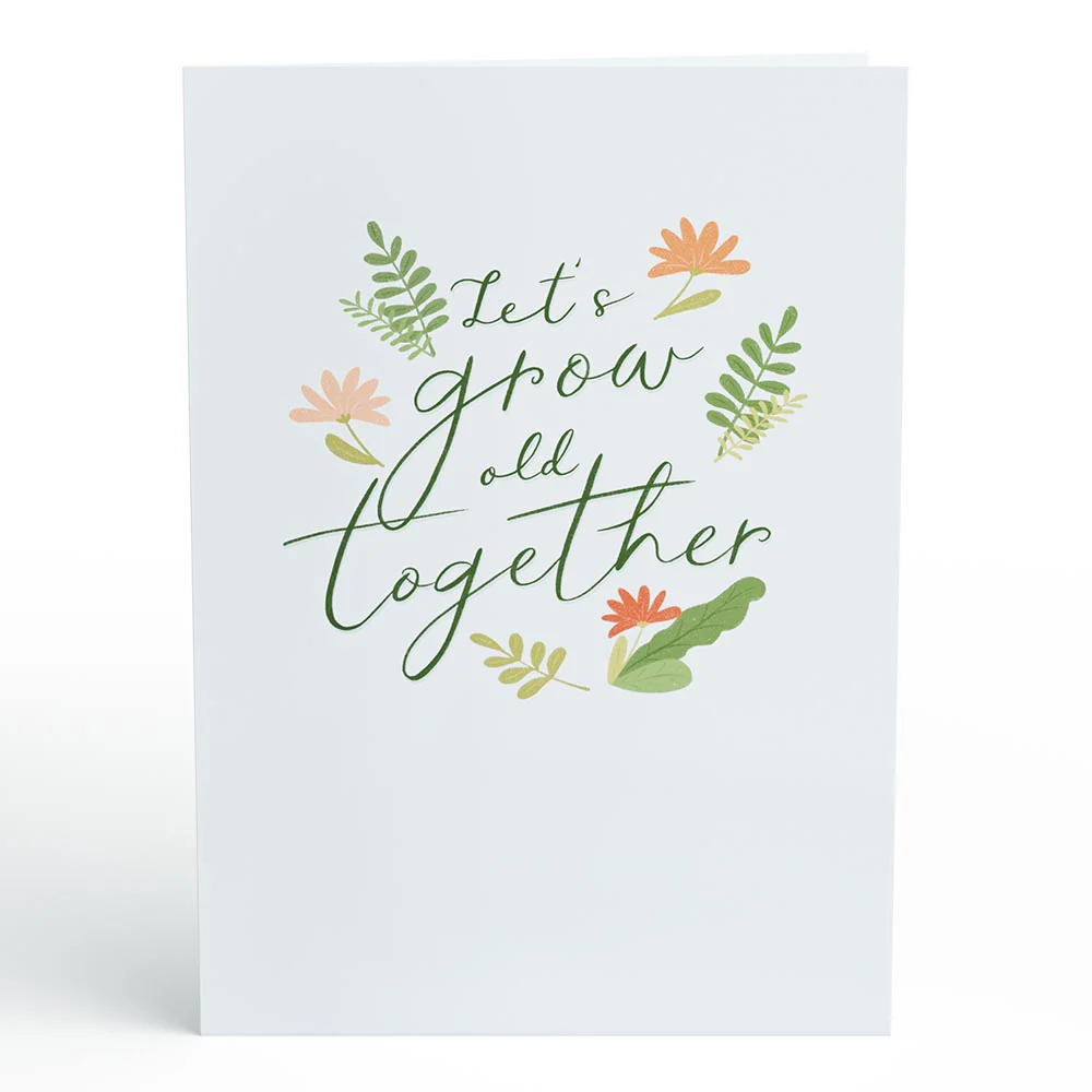 Let’s Grow Old Together Pop-Up Card - Image 4