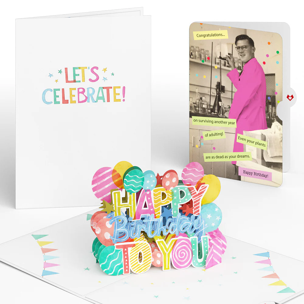 Let's Celebrate Birthday Pop-Up Card and Sentiment Set