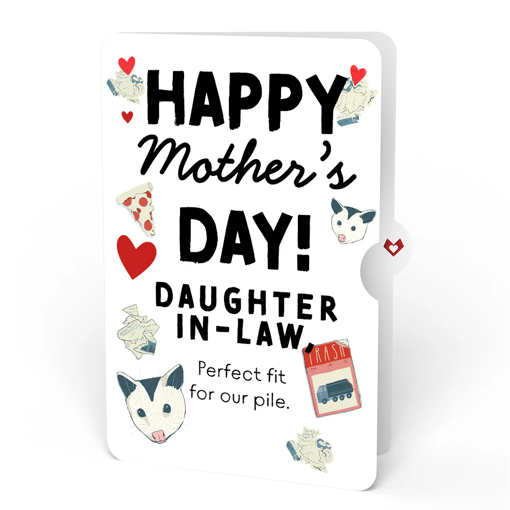 Life Without You Is Trash Possums Mother’s Day Pop-Up Card and Sentiment Set for Daughter-in-law - Image 4