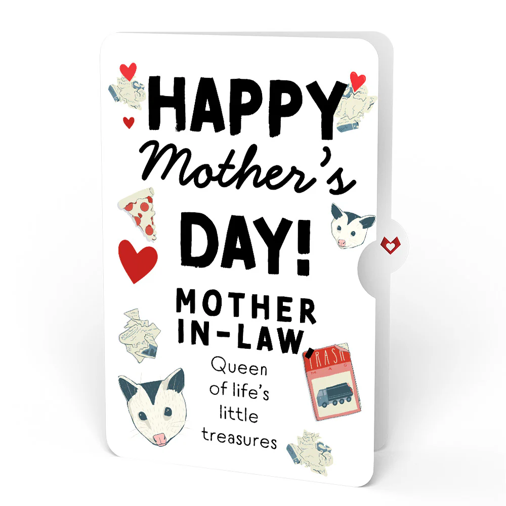 Life Without You Is Trash Possums Mother’s Day Pop-Up Card and Sentiment Set for Mother-in-Law - Image 4