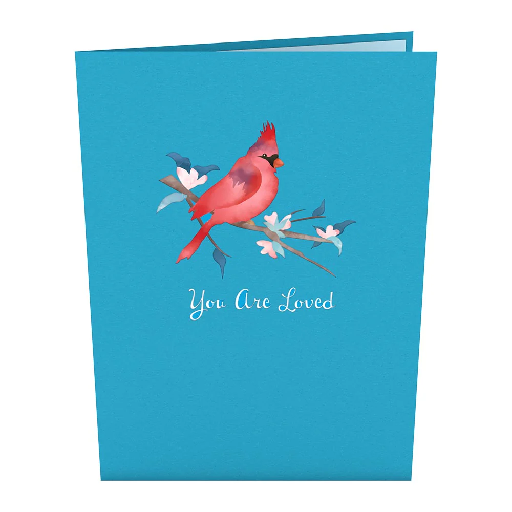 Love Cardinal Pop-Up Card - Image 4