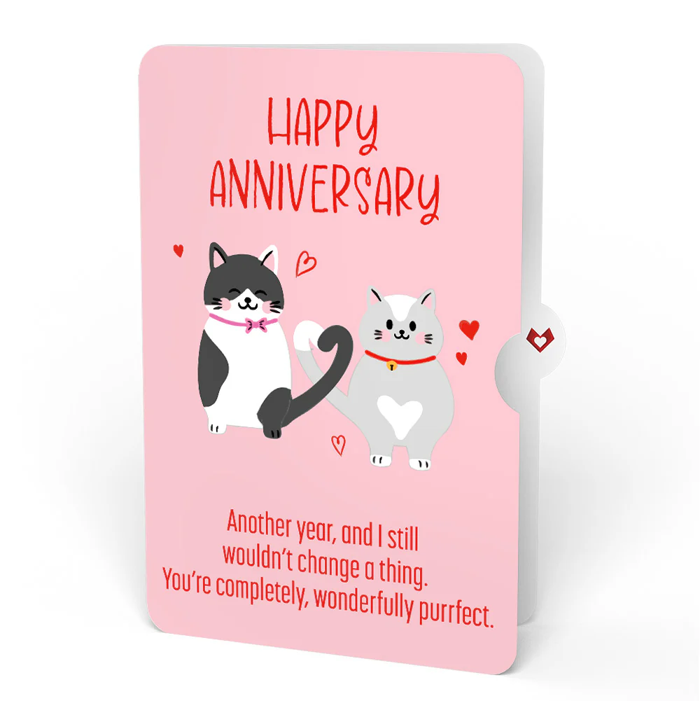 Love Cats Anniversary Pop-Up Card and Sentiment Set - Image 4