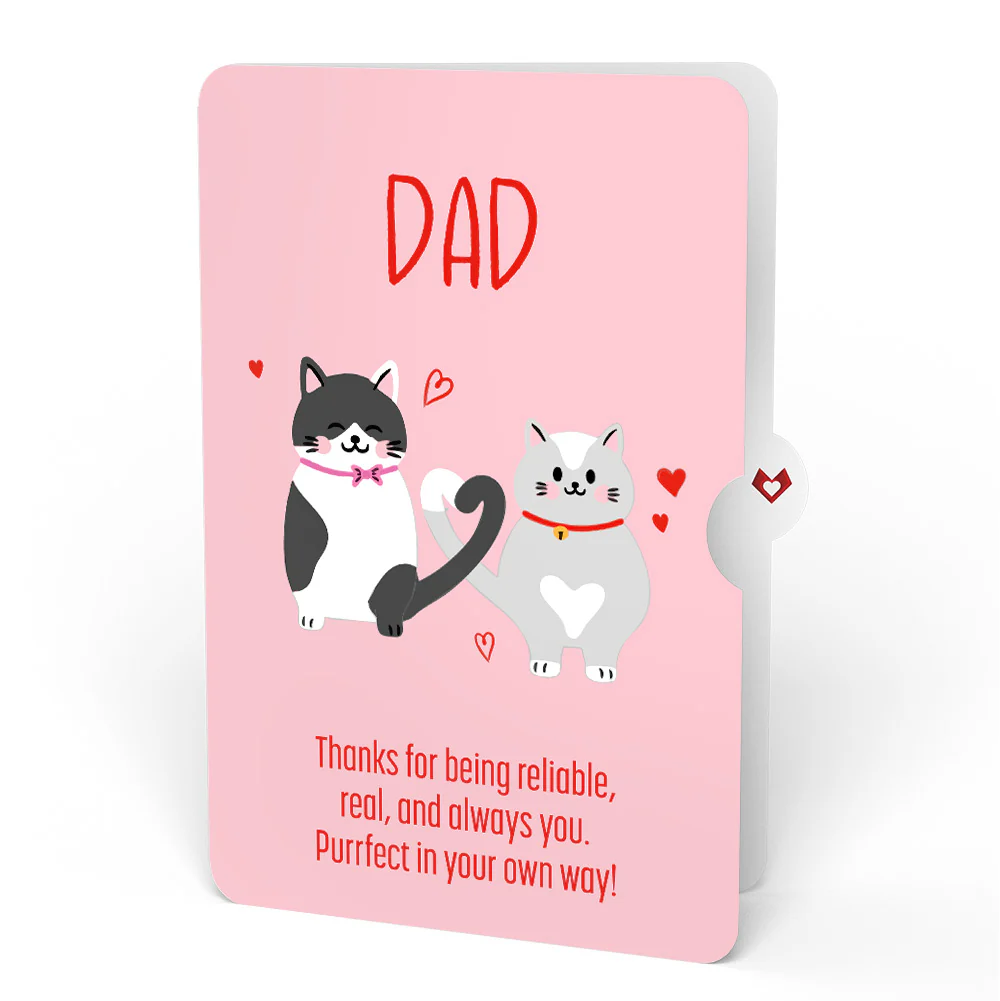 Love Cats Appreciation Pop-Up Card and Sentiment Set for Dad - Image 4