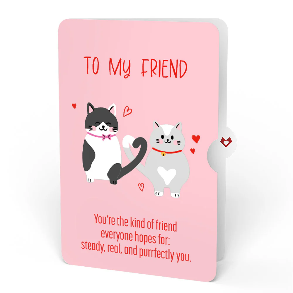 Love Cats Appreciation Pop-Up Card and Sentiment Set for Friend - Image 4
