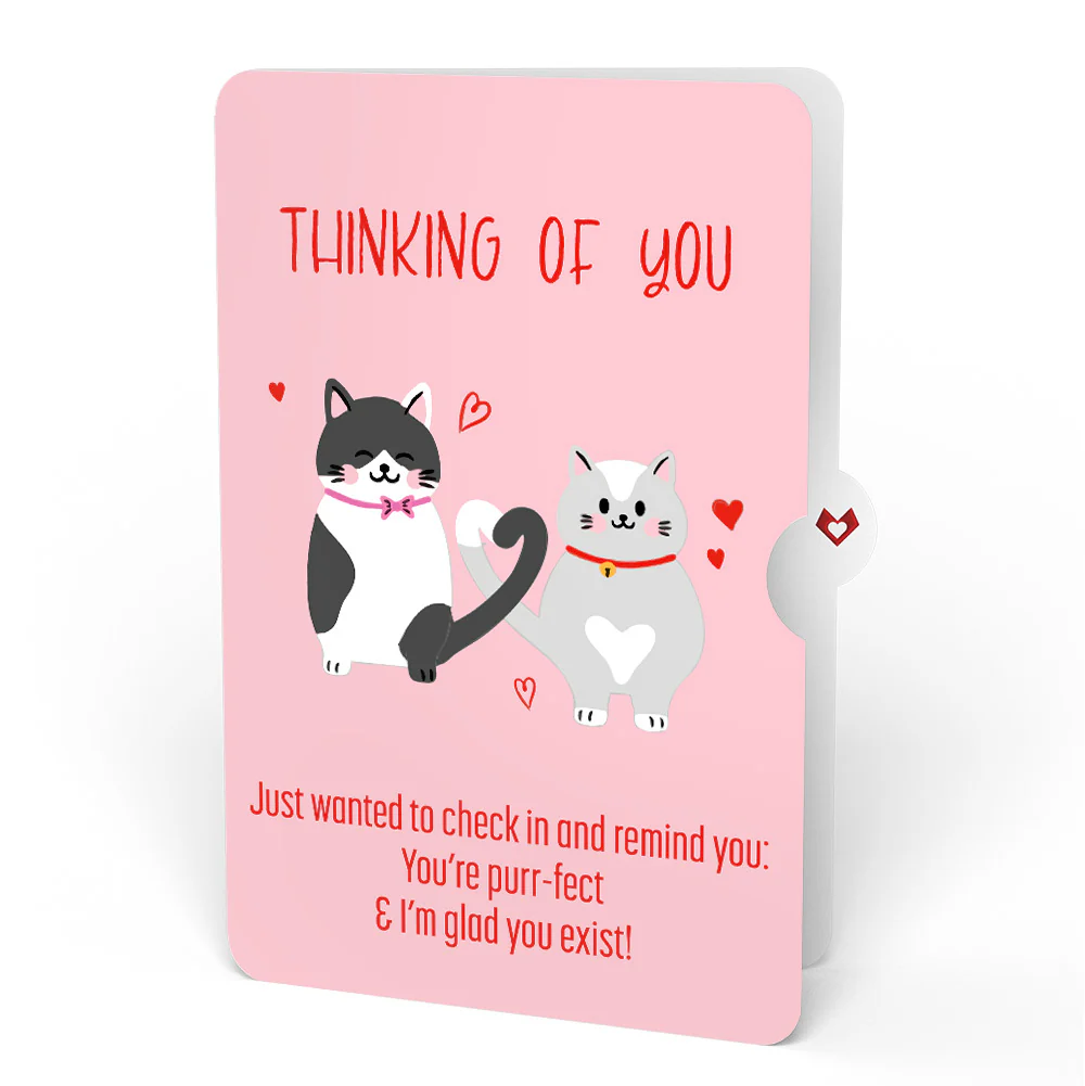 Love Cats Thinking of You Pop-Up Card and Sentiment Set - Image 4