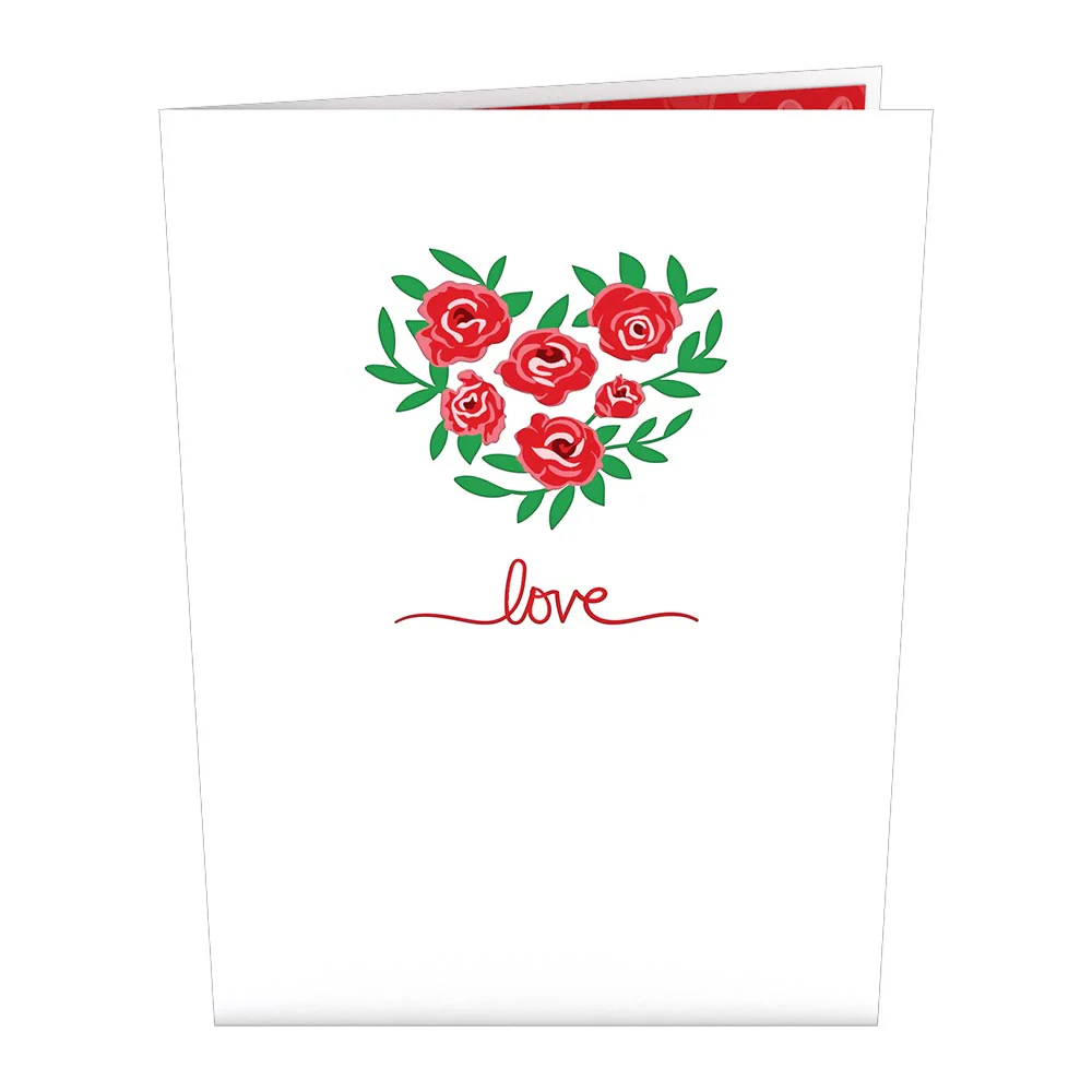 Love Rose Arrangement Pop-Up Card - Image 4