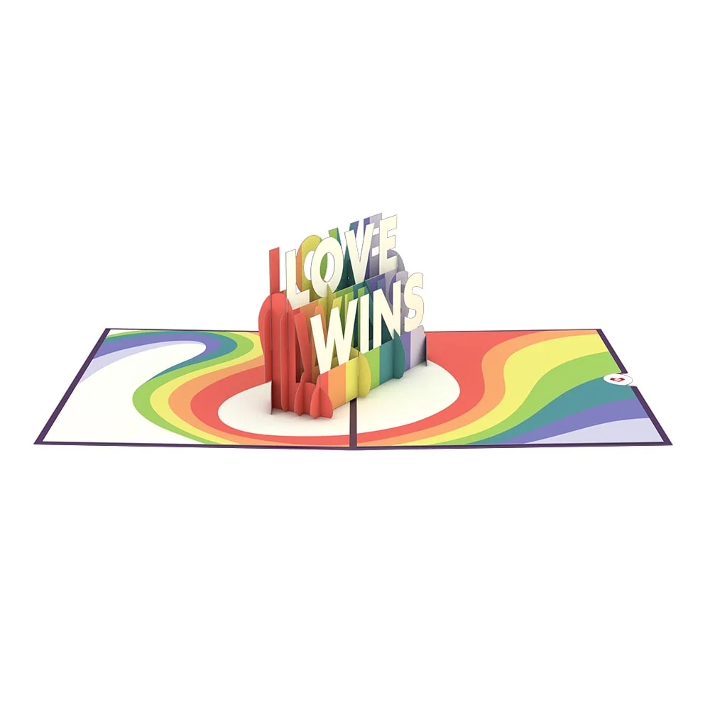 Love Wins Pop-Up Card - Image 3