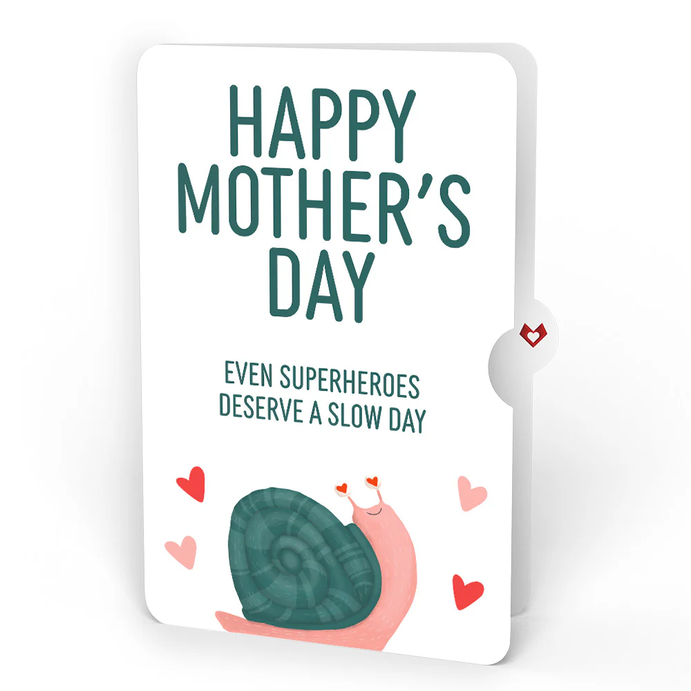 Love You Slow Much Snail Mother’s Day Pop-Up Card and Blushing Slooooow Snail Sentiment Set for Mom - Image 4