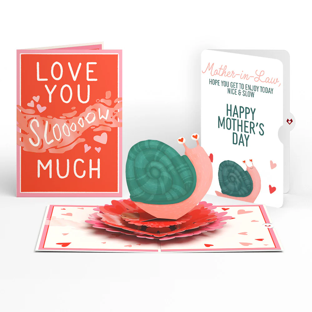 Love You Slow Much Snail Mother’s Day Pop-Up Card and Sentiment Set for Mother-in-Law
