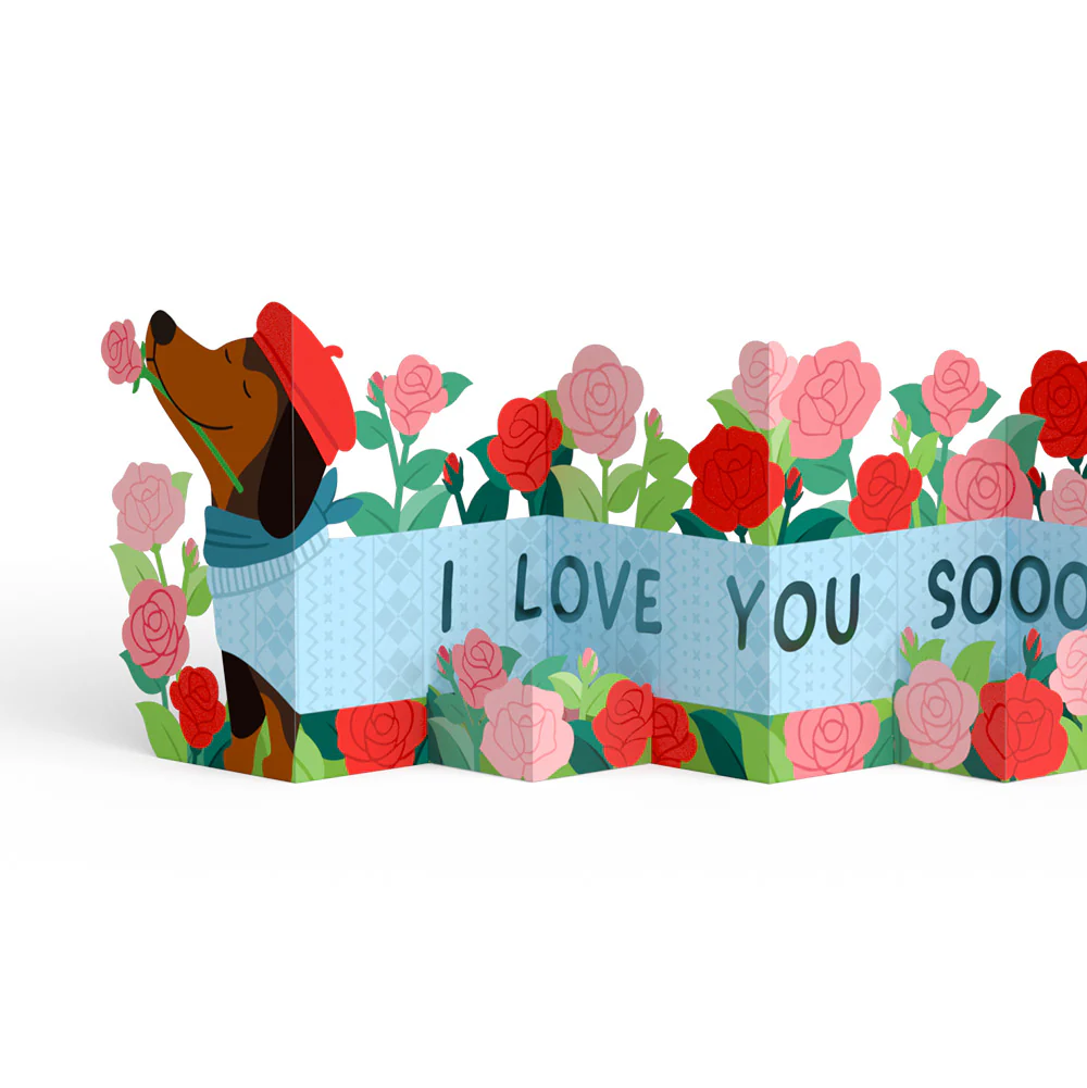 Love You So Much Dog Thank You Loooooong Card™ (Expands to 2 feet) and Sentiment Set - Image 3