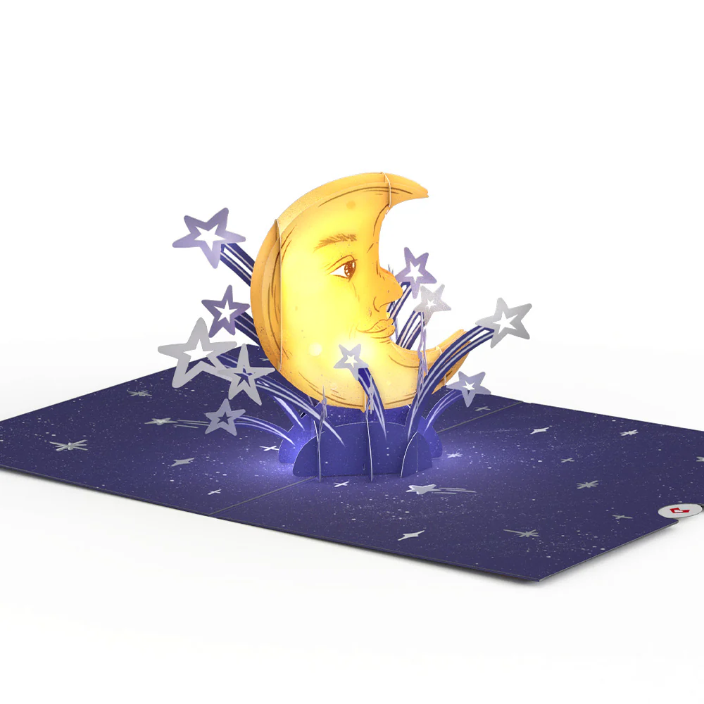 Love You to the Moon and Back Light-Up Pop-Up Card - Image 4