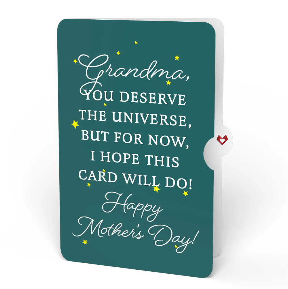 Love You to the Moon and Back Mother's Day Light-Up Pop-Up Card and Sentiment Set for Grandma - Image 4