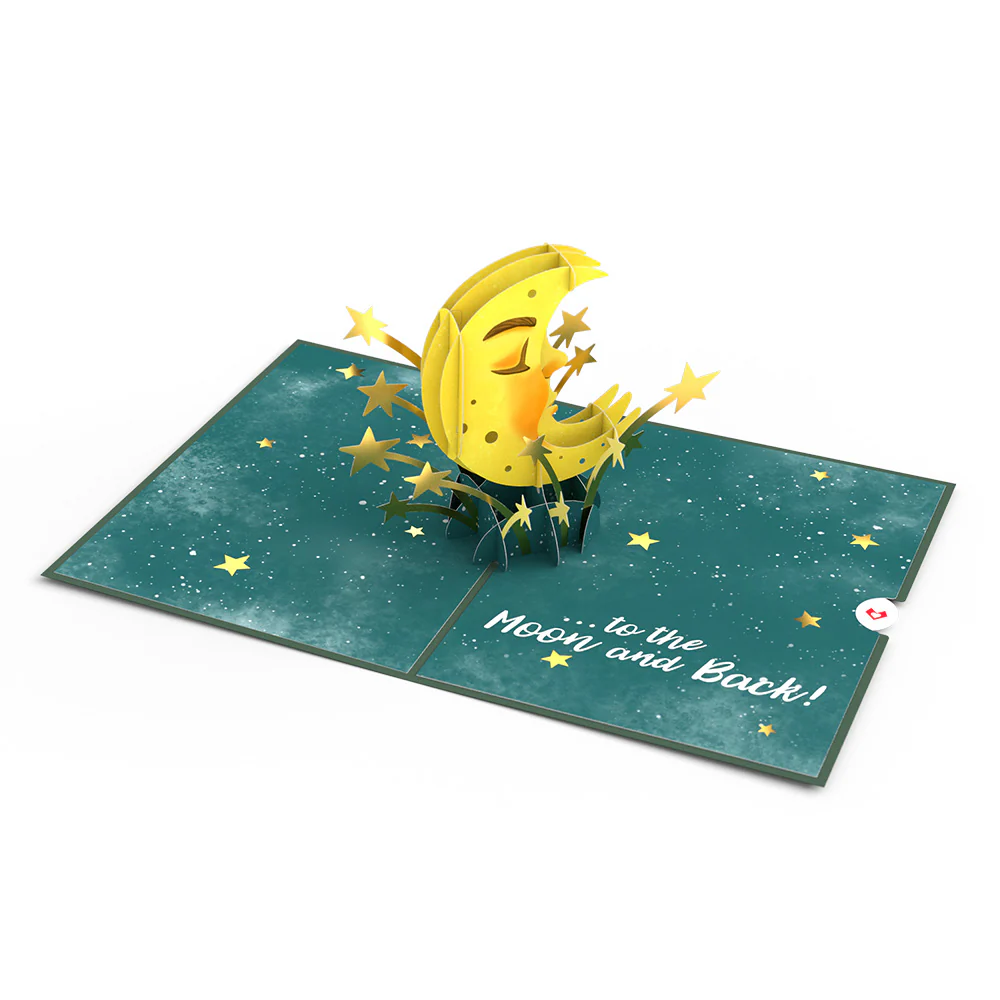 Love You to the Moon and Back Pop-Up Card - Image 6