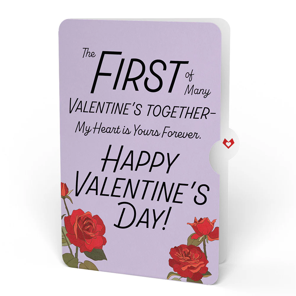 Red Sakura Tree My Heart Is Yours Forever Valentine Pop-Up Card and Sentiment Set - Image 4