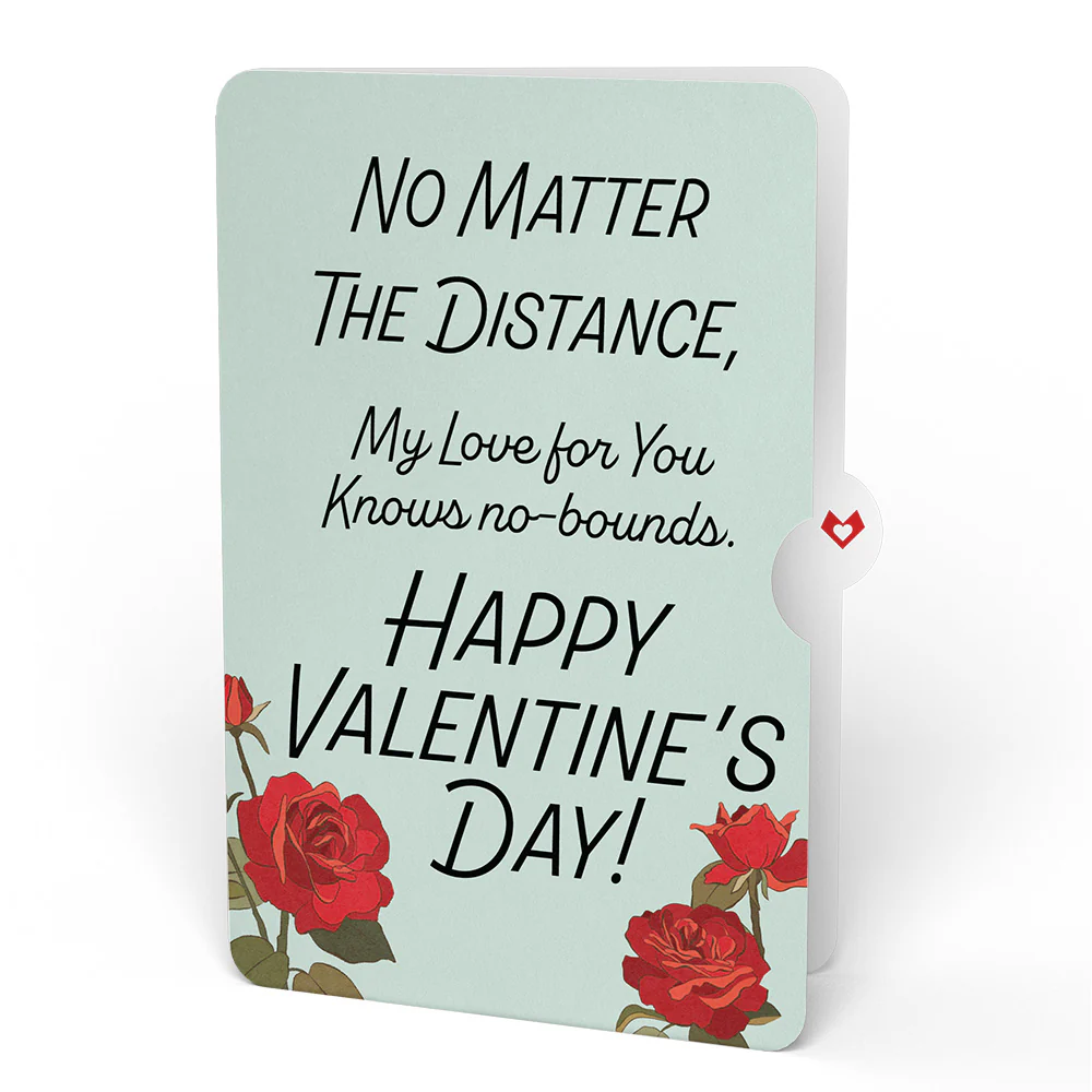 Red Sakura Tree My Love For You Knows No-bounds Valentine Pop-Up Card and Sentiment Set - Image 4