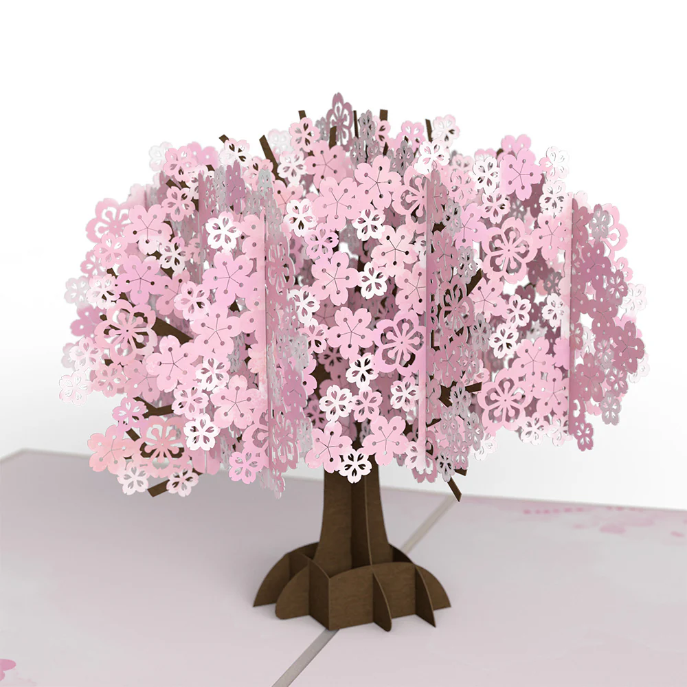 Cherry Blossom Birthday Pop-Up Card and Capricorn Zodiac Sentiment Set - Image 3
