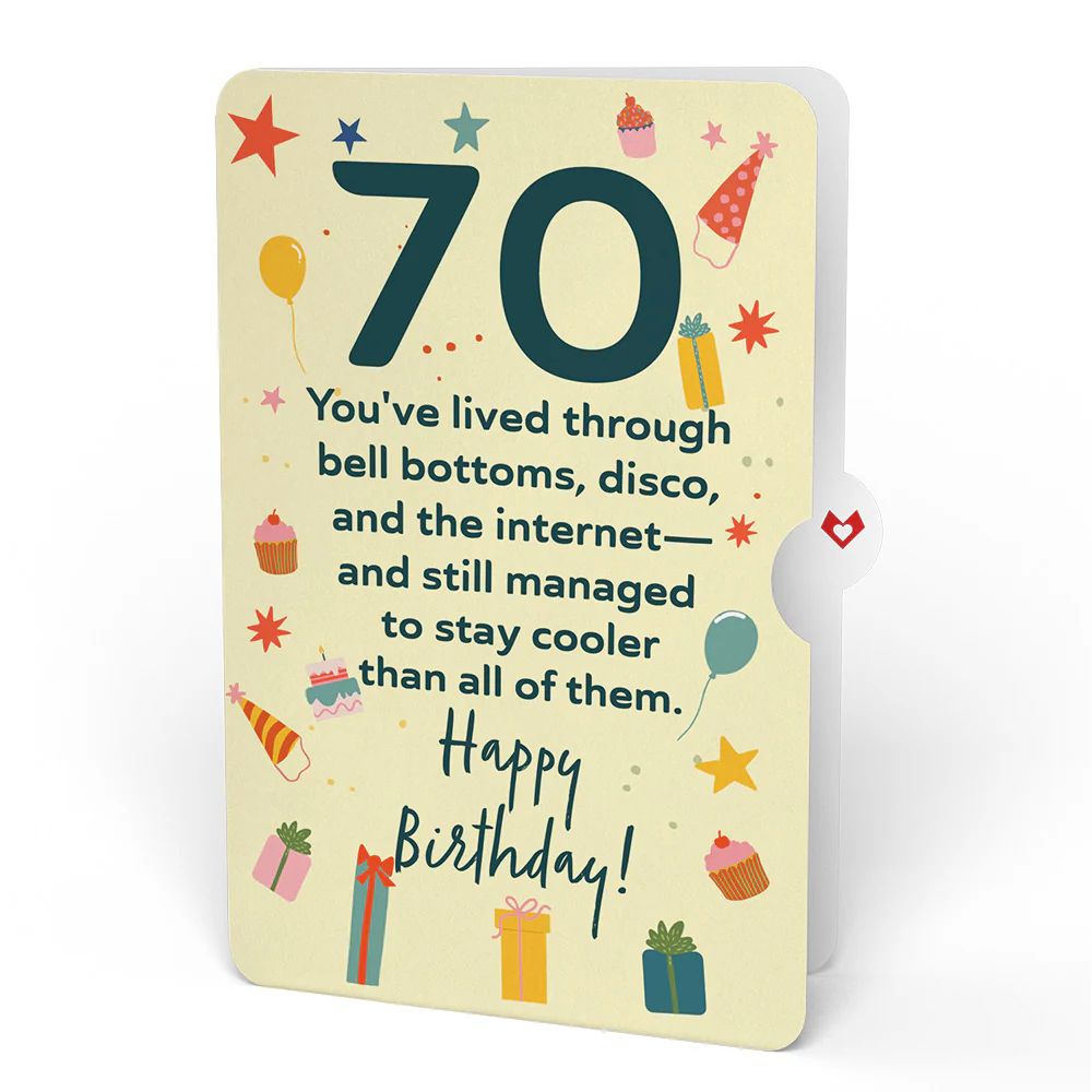 70th Birthday Houseplants Pop-Up Card and Sentiment Set - Image 4