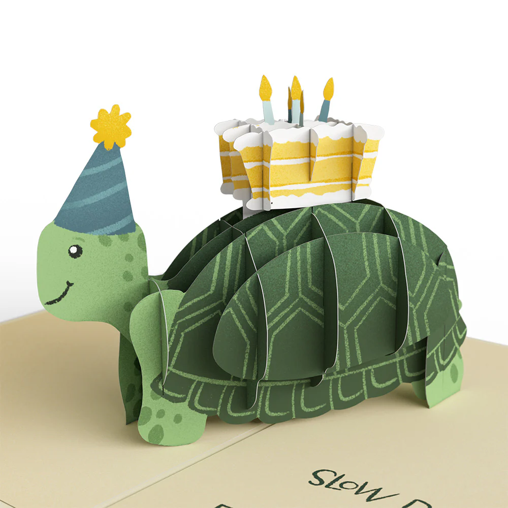 Shell-ebrate 80th Birthday Turtle Pop-Up Card and Sentiment Set - Image 3