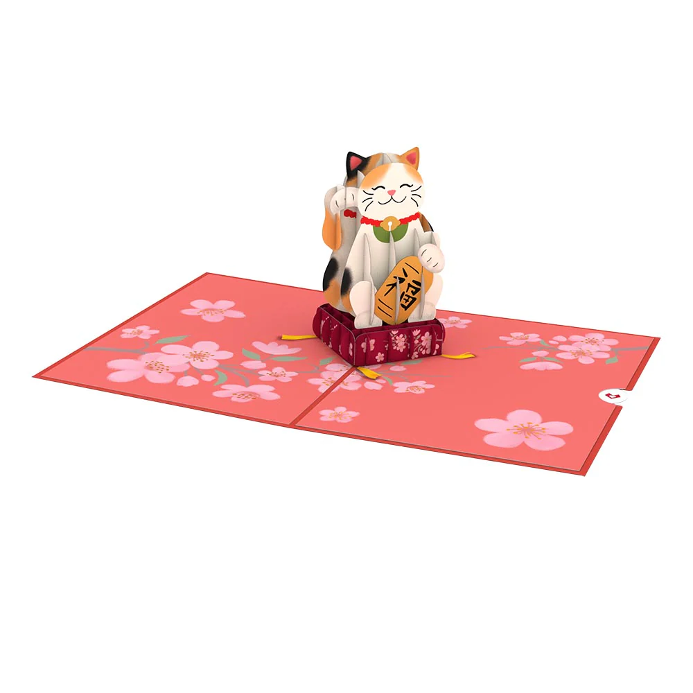 Lucky Cat Pop-Up Card - Image 3