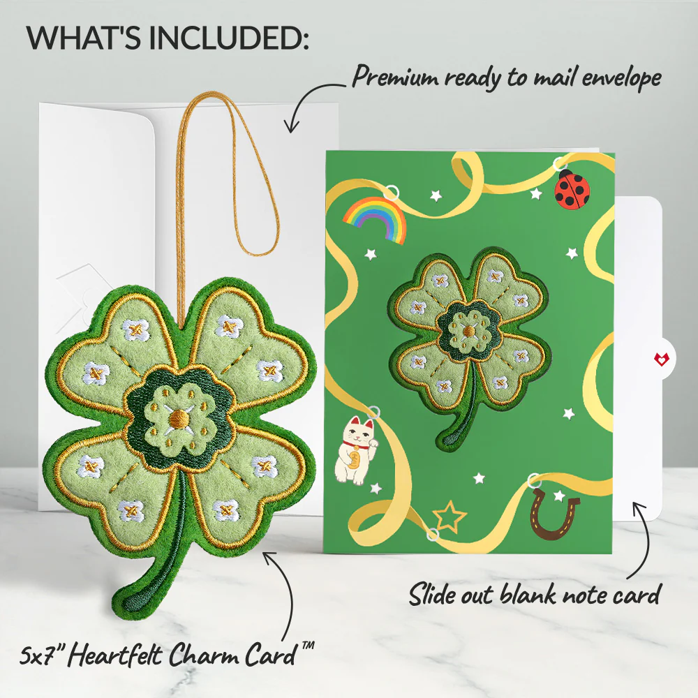 Lucky Clover HeartFelt Charm Card™ - Image 8