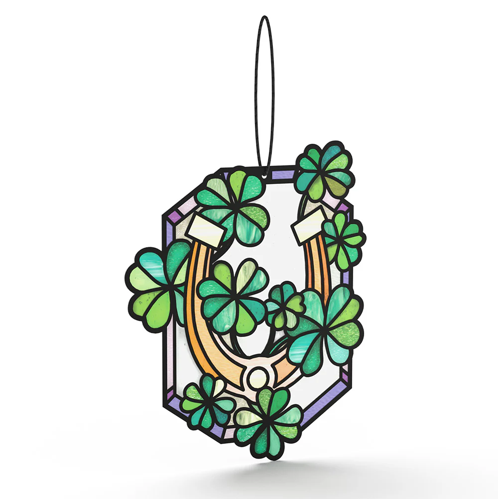 Lucky Shamrock Birthday Suncatcher Card and Sentiment Set - Image 3
