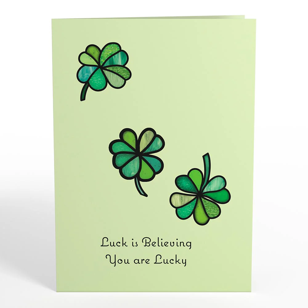 Lucky Shamrock Suncatcher Card - Image 5