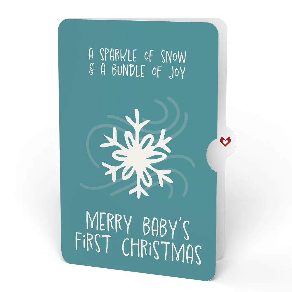 Magic of Christmas Santa's Sleigh Light-Up Pop-Up Card and Sentiment Set for Baby - Image 4