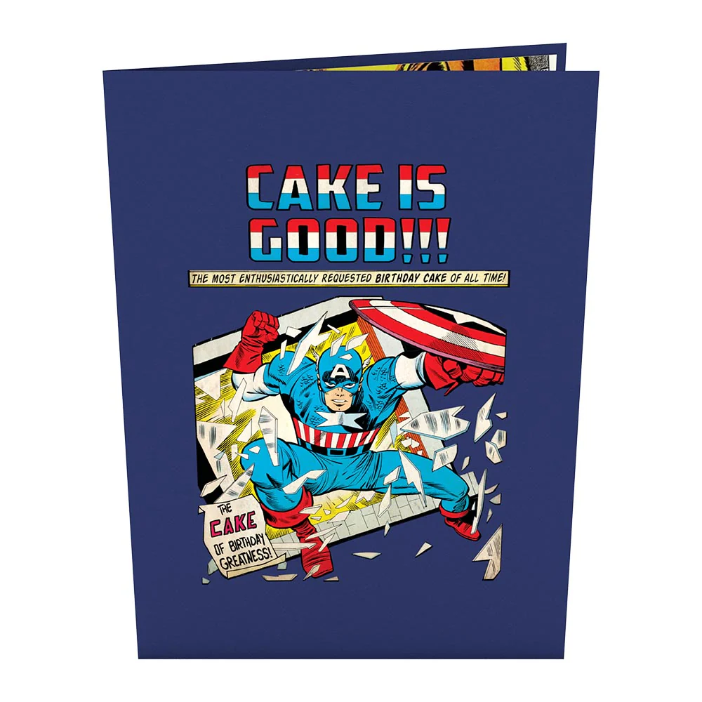 Marvel Comic Birthday Cake Pop-Up Card - Image 4