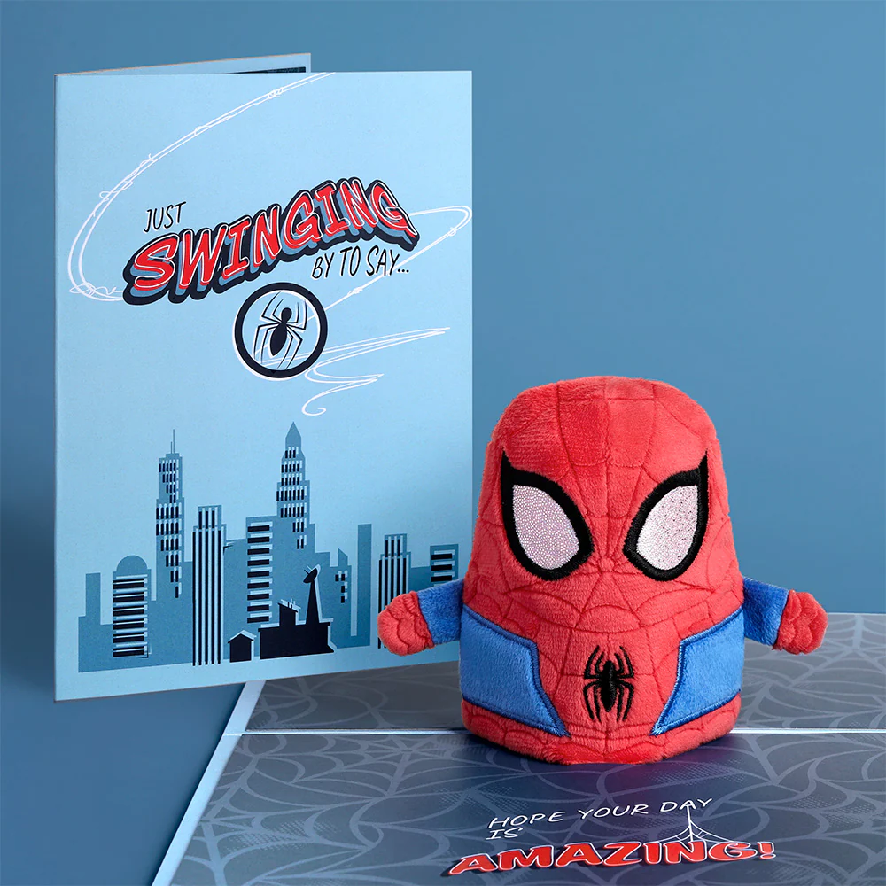 Marvel’s Spider-Man Plushpop Card & Flower Buds Bouquet Bundle - Image 2