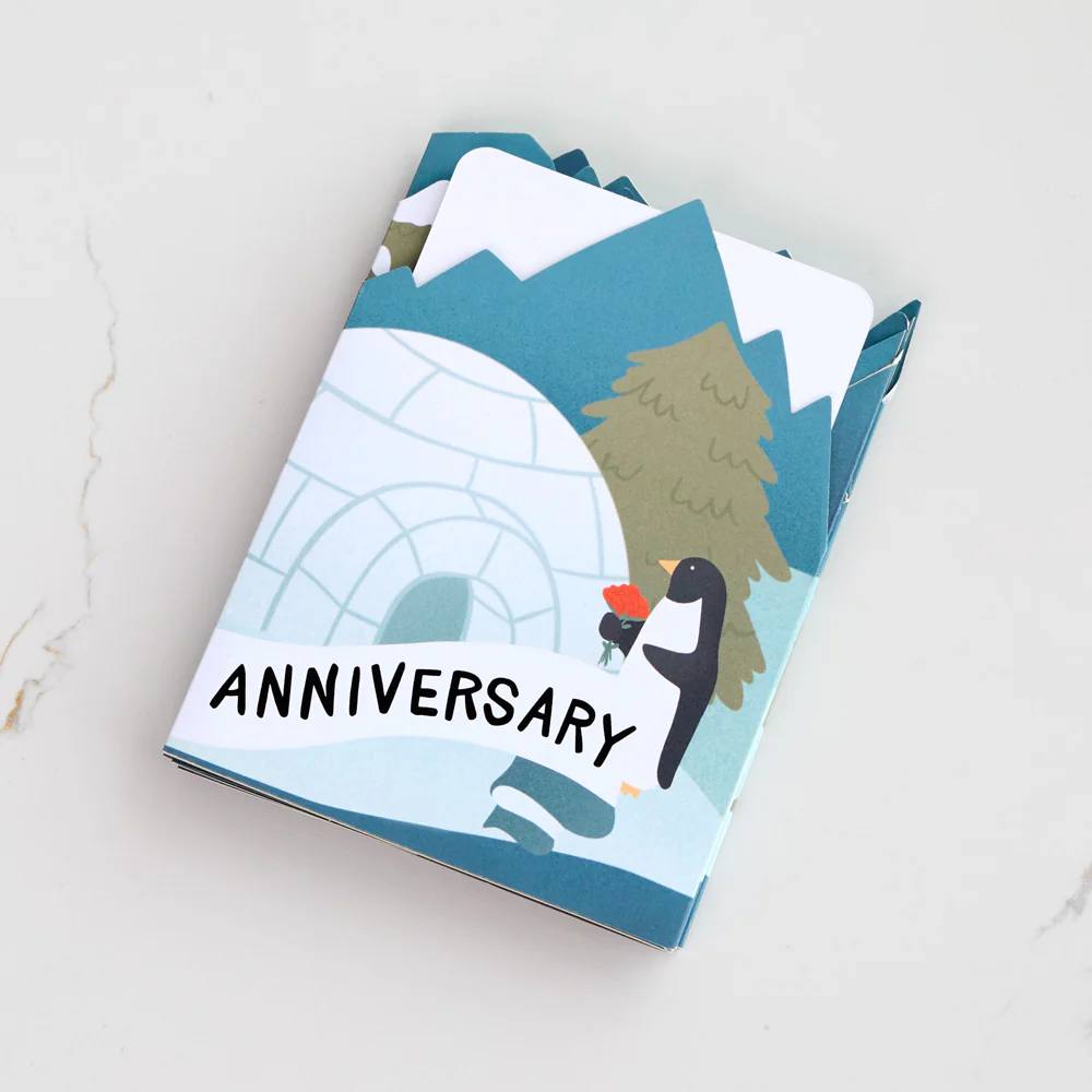 Mates For Life Happy Anniversary Loooooong Card™ (Expands to 2 feet) - Image 3