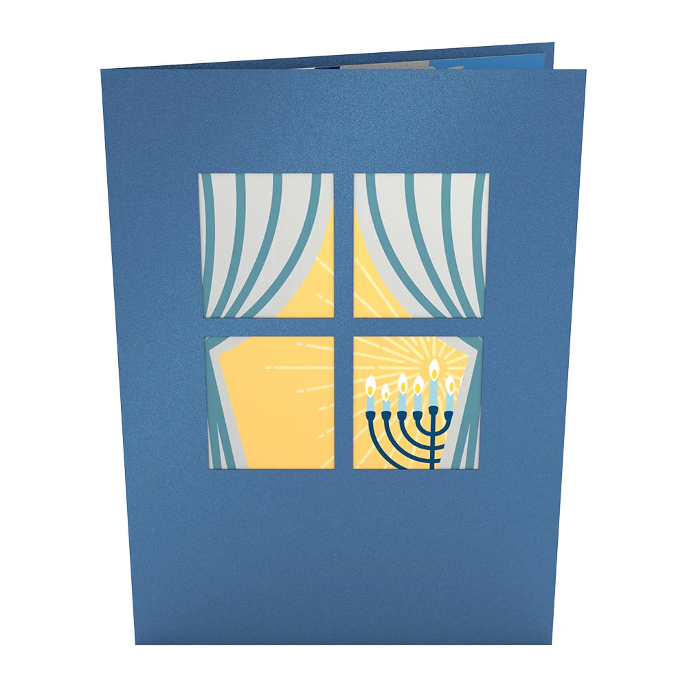 Menorah Lights Pop-Up Card - Image 4