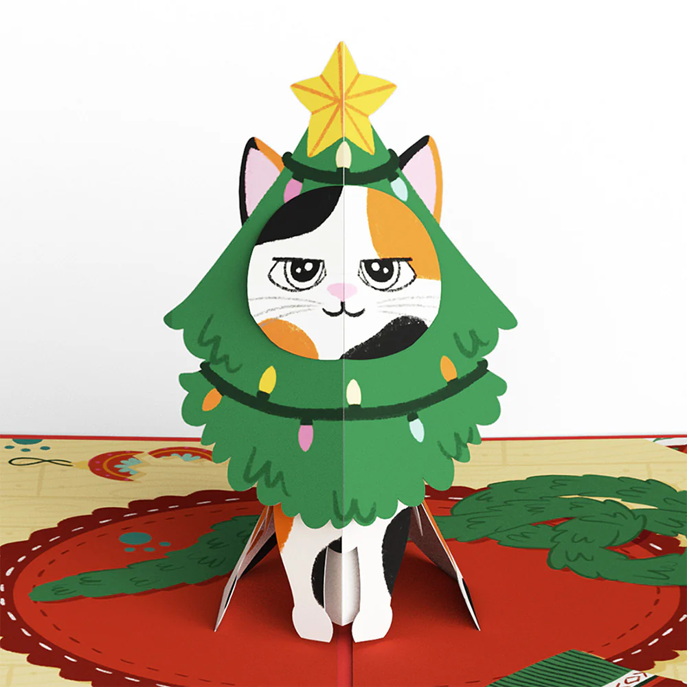 Meowy Cat-mess Christmas Pop-Up Card and Sentiment Set for Daughter - Image 3