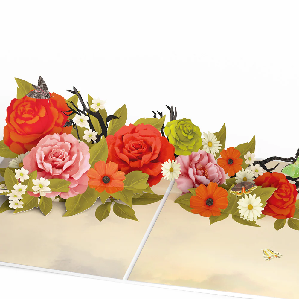 Midnight Florals Birthday Pop-Up Card and Leo Zodiac Sentiment Set - Image 3