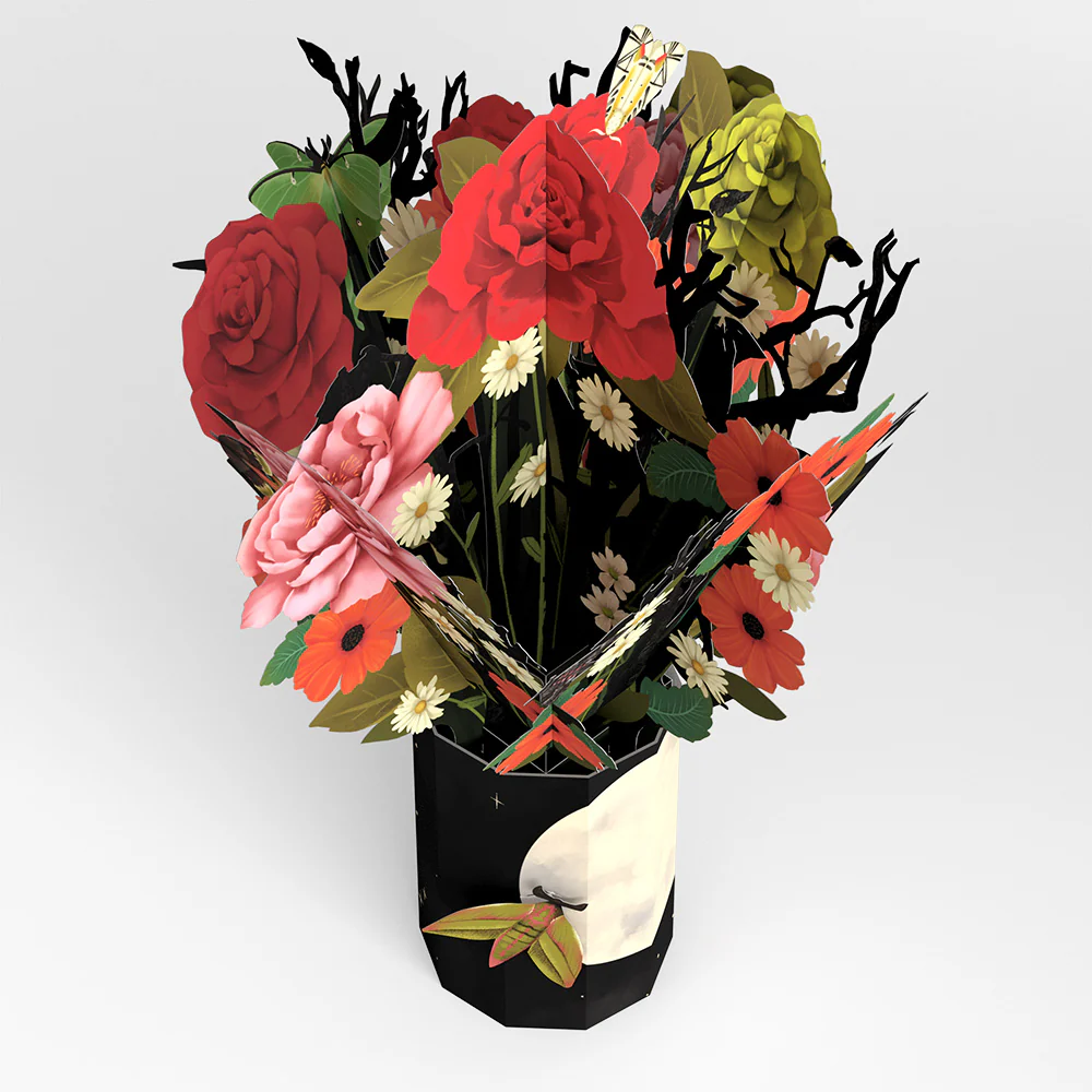 Midnight Florals Pop-Up Card & Bouquet Bundle - Image 4