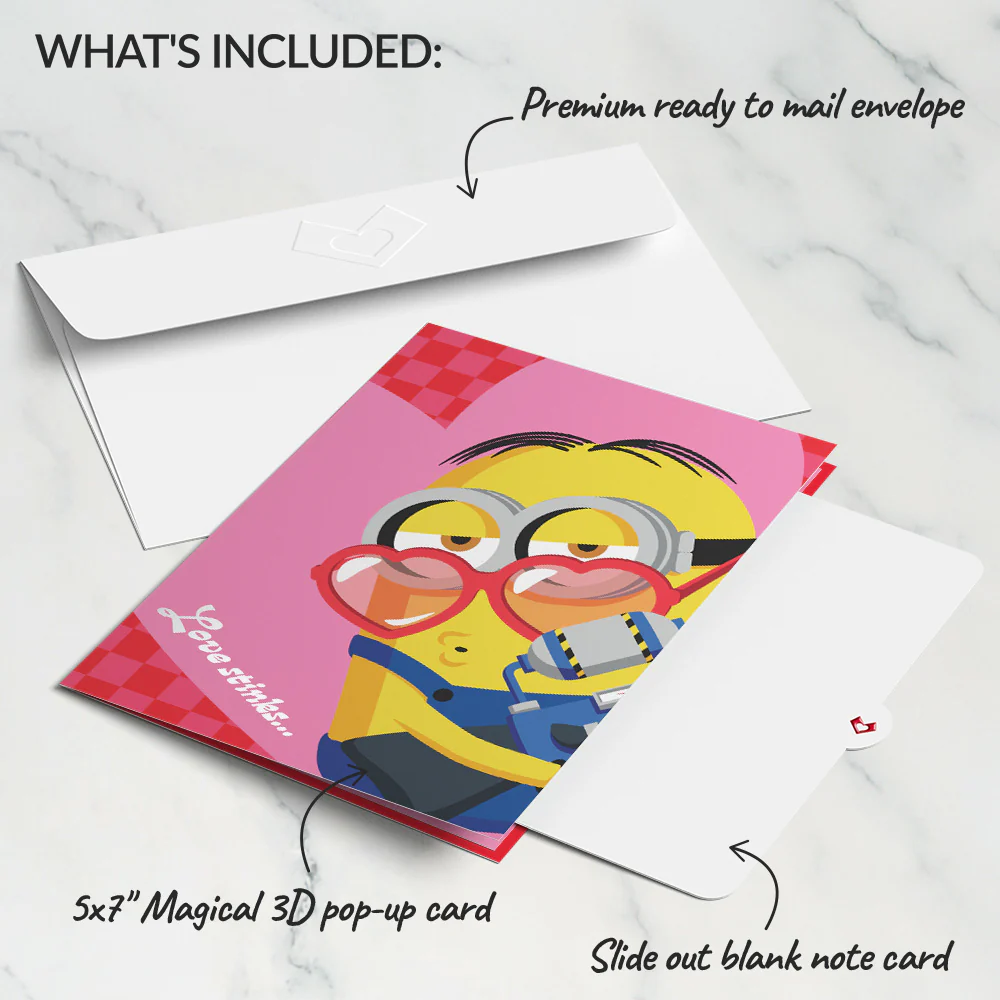 Minions Love Stinks Pop-Up Card - Image 6