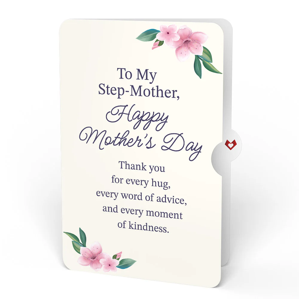 Monarch Butterfly Bloom Mother's Day Pop-Up Card and Sentiment Set for Step-Mother - Image 4