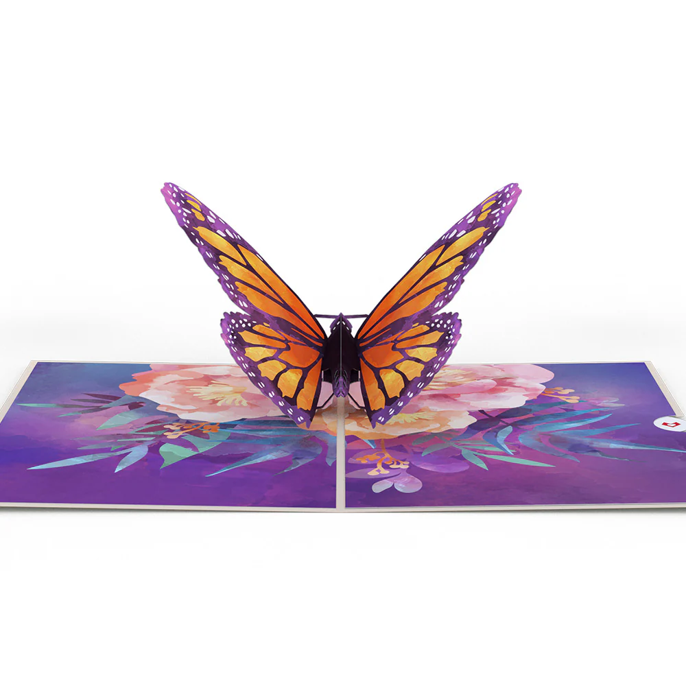 Monarch Butterfly Pop-Up Card - Image 3