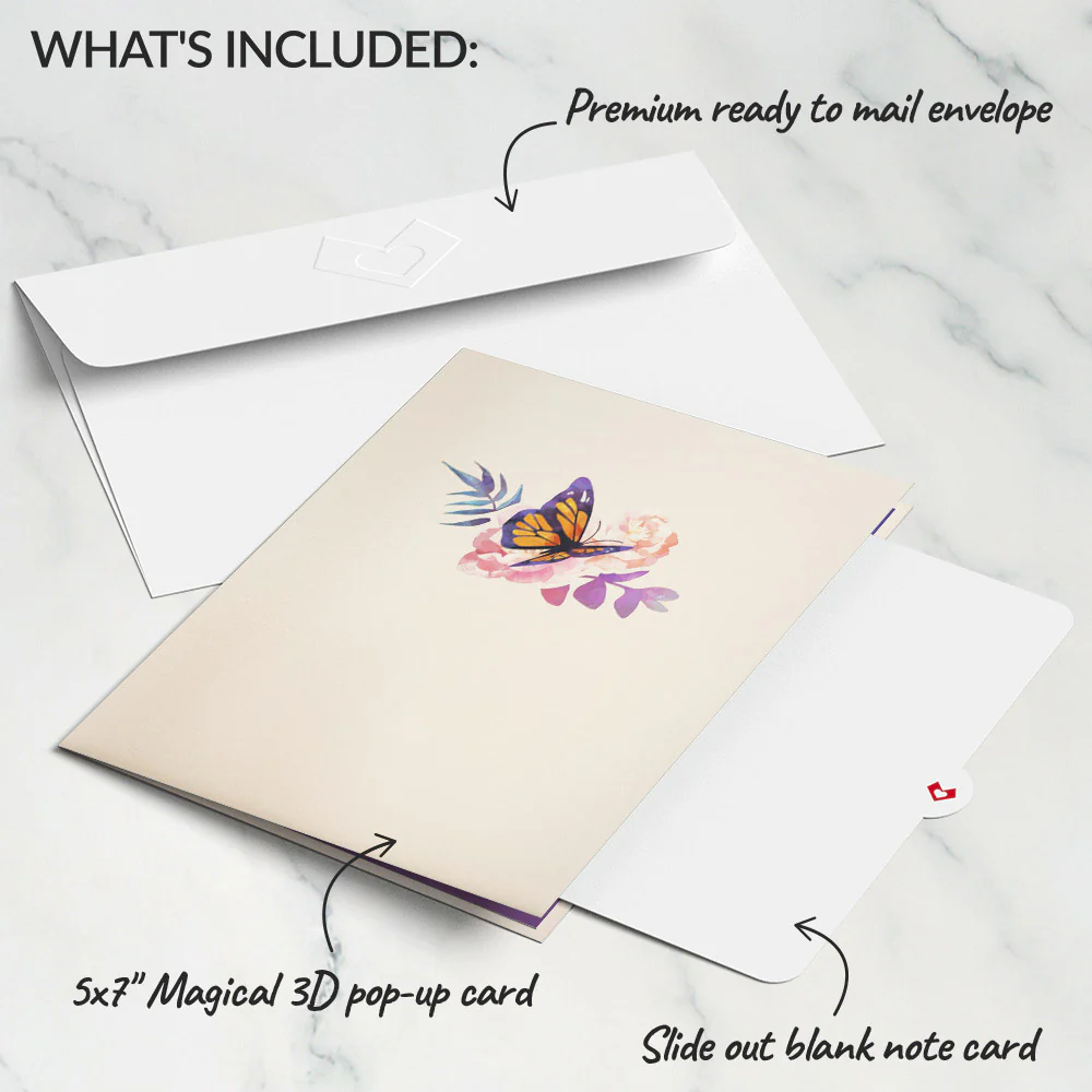 Monarch Butterfly Pop-Up Card - Image 5